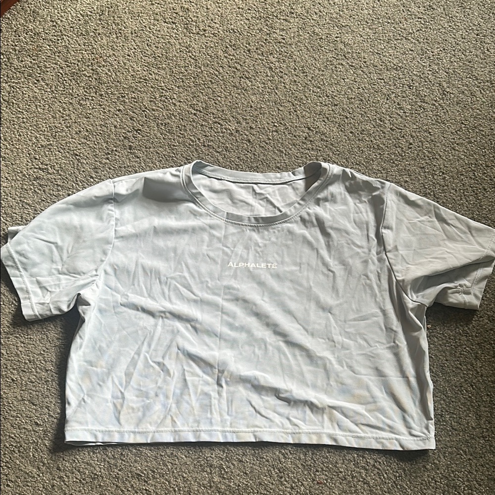 Alphalete Light Blue Crop Top